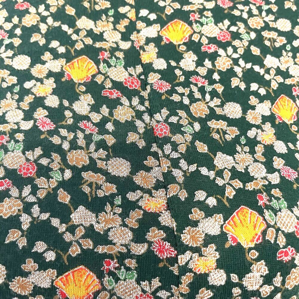 Diane Von Furstenberg Vintage Saks Fifth Avenue Knit Dress Size 8 Green Floral - Picture 4 of 16